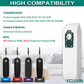 Ycuvin RLH6 bags in use demonstrating efficient dirt capture.