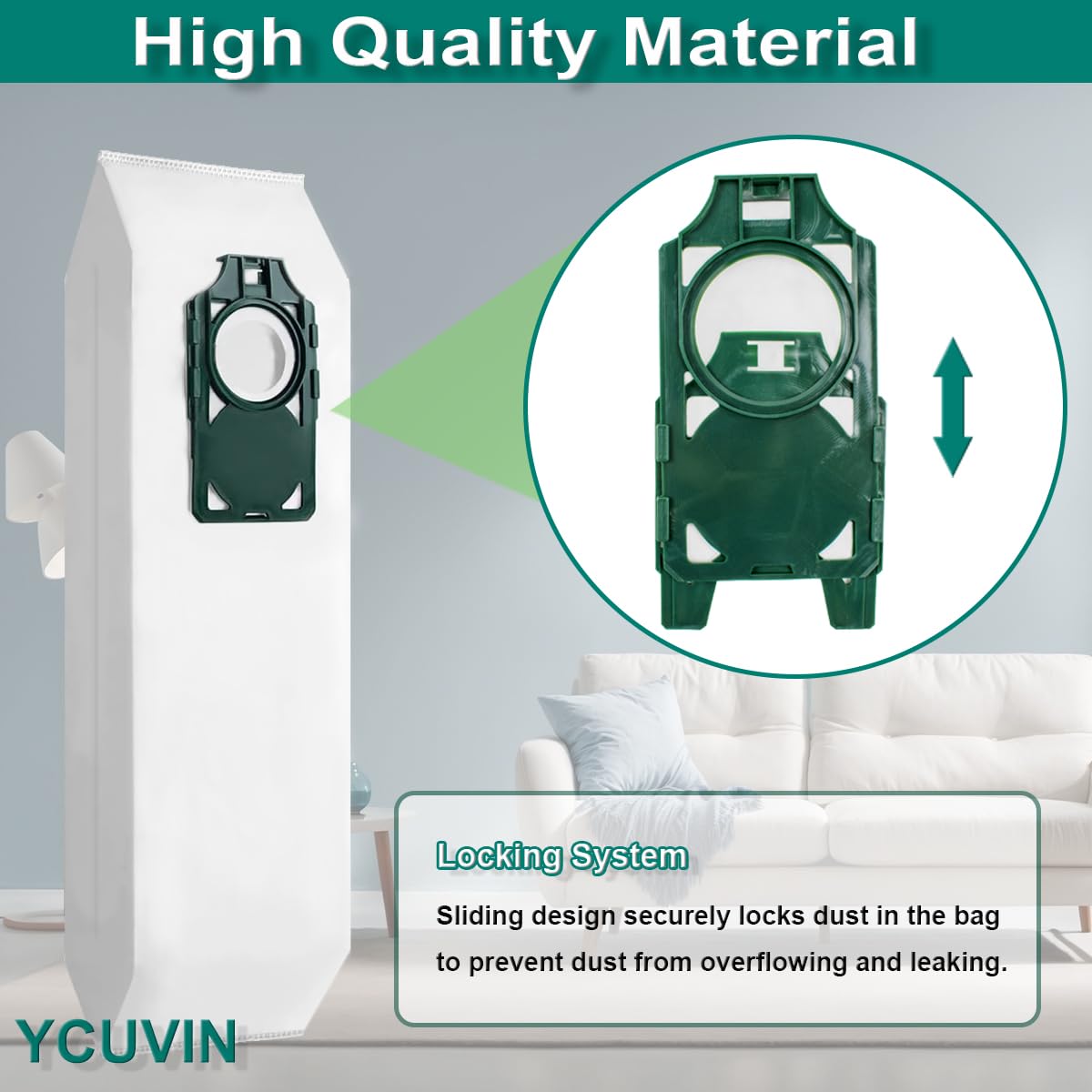 Ycuvin RLHC6 bag pack packaging highlights premium material.