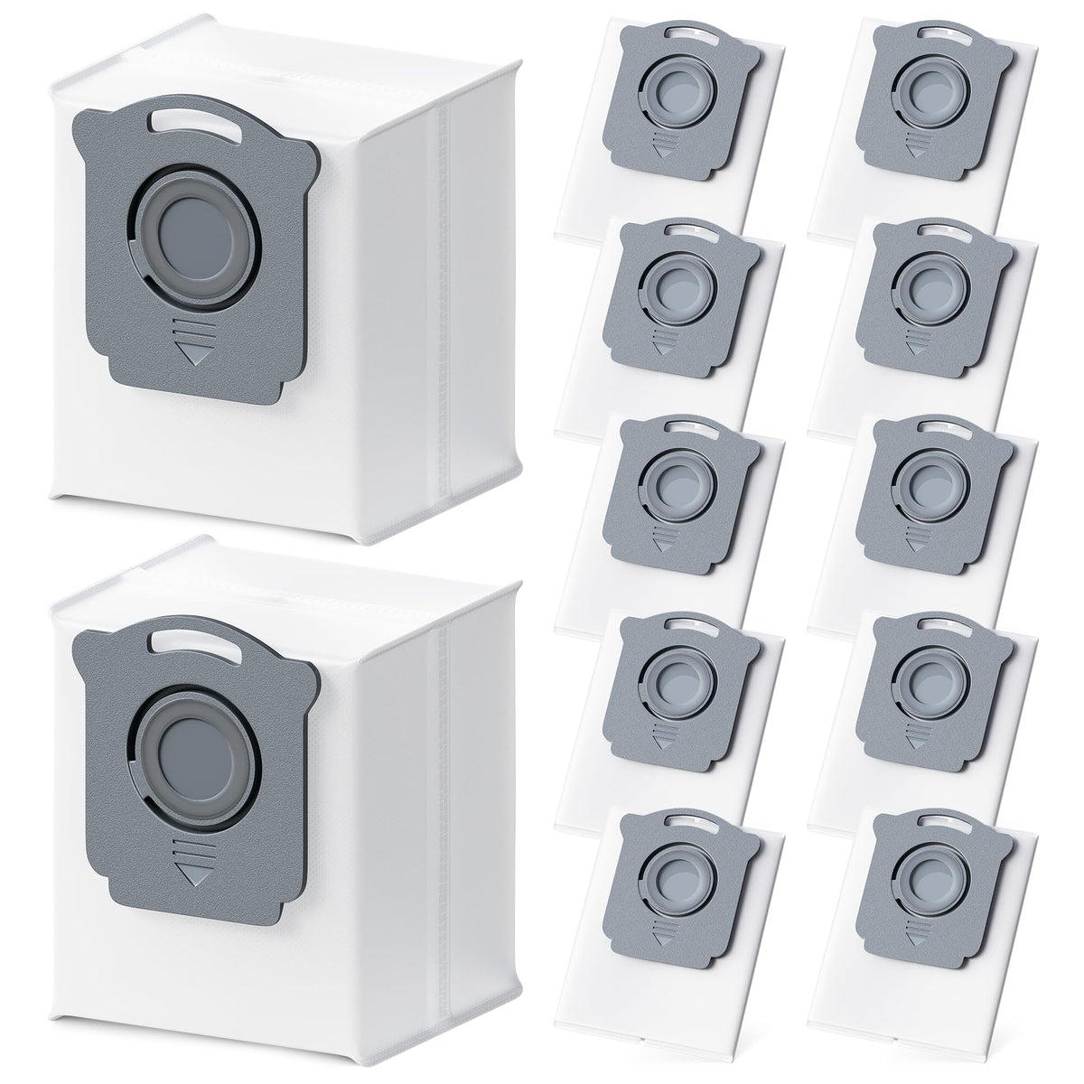 YCWARMXX Roomba bags packaging display for quick replacement and tidy storage.