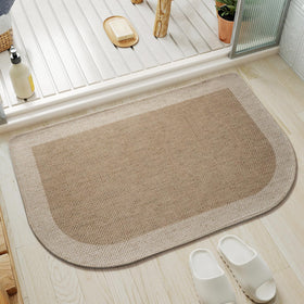 YDKGL ultra-thin bath mat under-door design for tight spaces and easy door movement