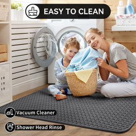 YDKGL machine-washable mat simplifies cleaning and care