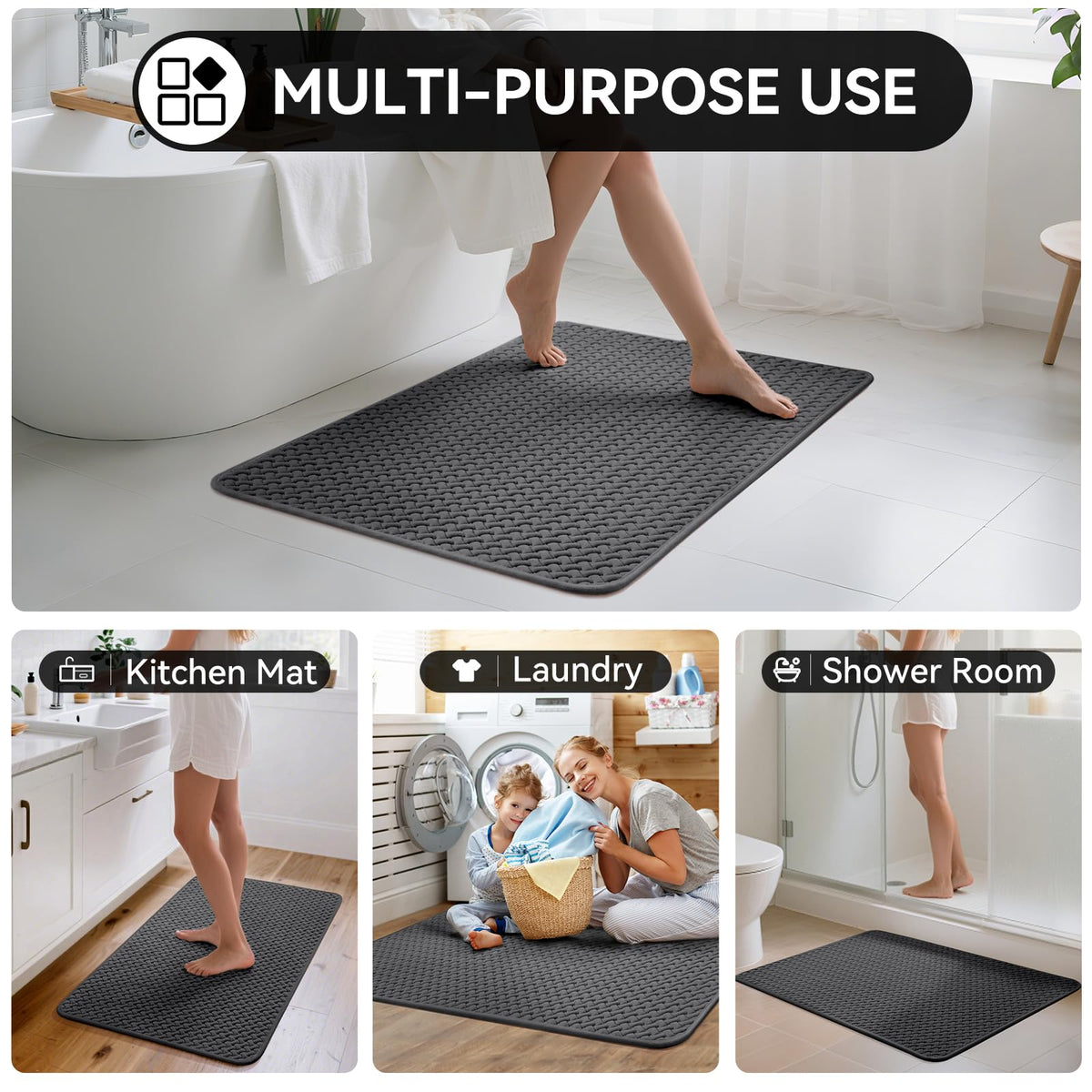 YDKGL versatile-use mat fits under doors and sinks