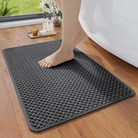 YDKGL non-slip rug with rubber backing for secure bathroom footing