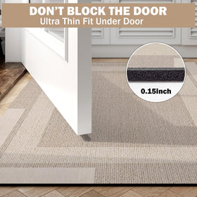 YDKGL beige bath mat dries quickly after shower use