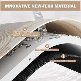 YDKGL diatomaceous-earth surface mat minimizes water marks