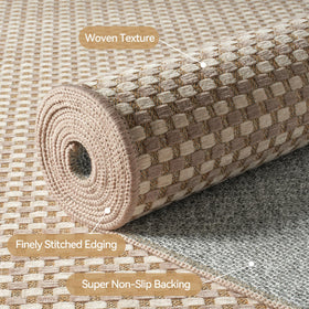 YDKGL front-door mat shows reinforced edges for lasting use.