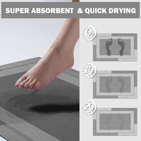 YDKGL easy-clean durable bath rug resists fading and peeling.