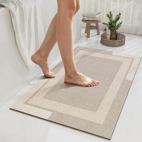 YDKGL non-slip bath mat with rubber backing for secure grip on wet floors