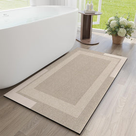 YDKGL non-slip long bath mat with rubber backing provides secure grip on wet floors