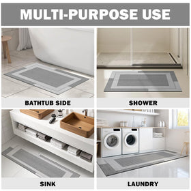 Compact, lightweight YDKGL mat ideal for RV bathrooms.