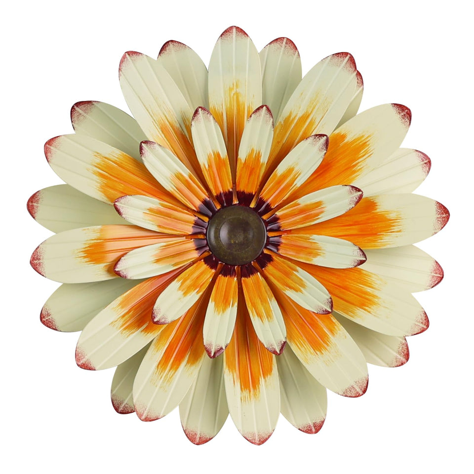 YEAHOME metal flower wall decor 16-inch design enhances living room focal point