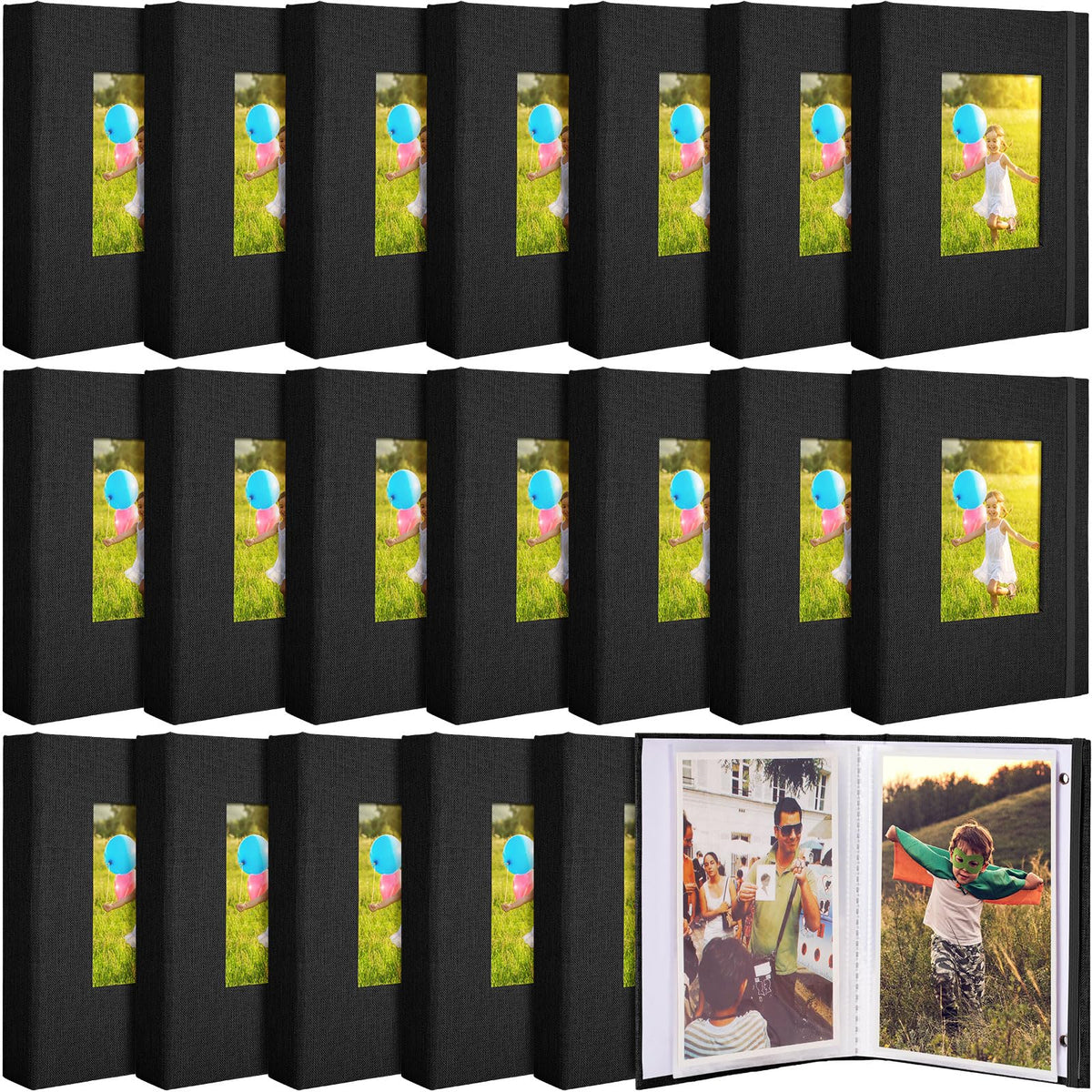 Yeaqee 20-pages photo album with front window keeps memories visible and organized.