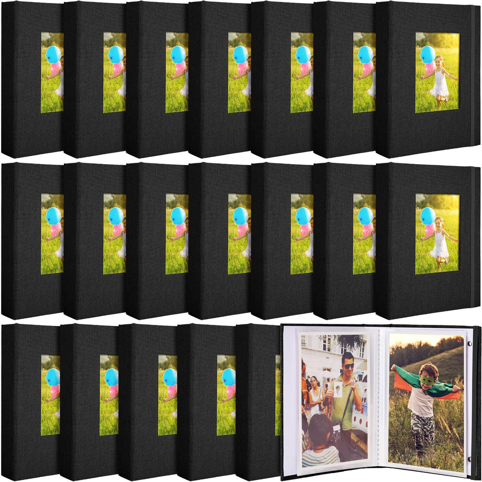 Yeaqee 20-pages photo album with front window keeps memories visible and organized.