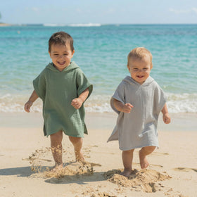 Yeartown multi-use hooded towel doubles as swaddle or stroller cover.