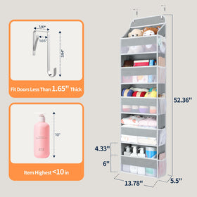 Adjustable metal hook fits most doors securely for Yecaye organizer.