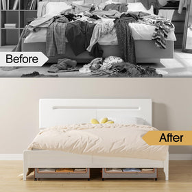 Yecaye compact under bed drawers fit neatly under most beds
