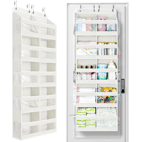 Yecaye dual-column over-the-door organizer with 5 tiers for clutter-free entryways.
