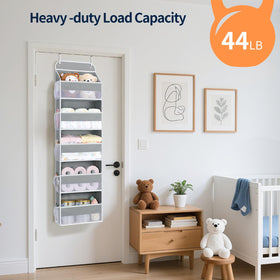 Heavy-duty Yecaye organizer holds up to 44 lbs without tilting.