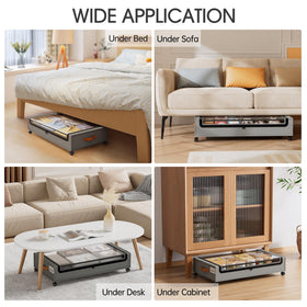 Yecaye foldable under-bed storage design saves space when not in use