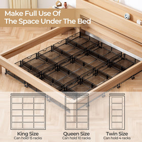 Yecaye storage folded flat saving closet space when not in use