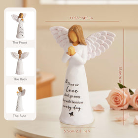Yeegook angel figurine base shot showing serene, peaceful posture.