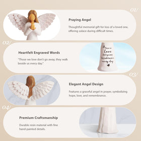Yeegook angel figurine closeup wing detail emphasizing craftsmanship.