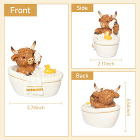 YeehaWhoo Highland Cow resin texture highlights craftsmanship