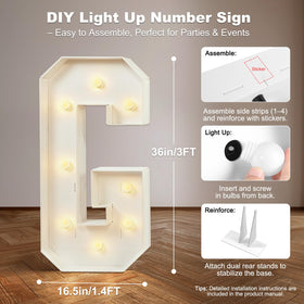 Yeenuo DIY foam board marquee for sturdy indoor or outdoor displays.