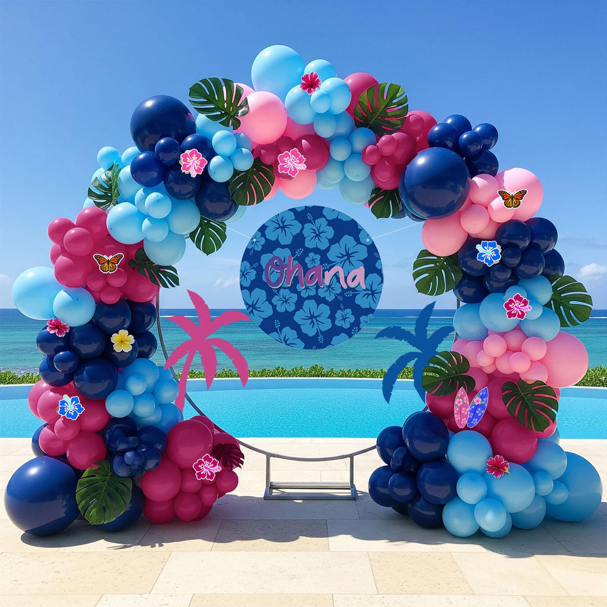 yeewaka Hawaii Ohana backdrop adds tropical charm to any party space