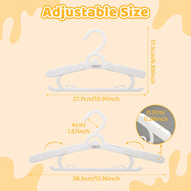 YeJieYJ adjustable hangers grow with your child from infant to teen.