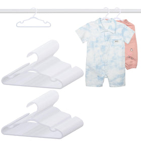 YeJieYJ baby hangers 11.42-inch keep toddler outfits neatly aligned.
