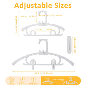 YeJieYJ child hanger with double-side hooks for hanging trousers, skirts, or tops