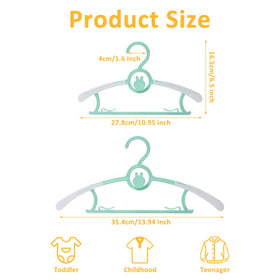 YeJieYJ non-slip kids hanger securely holds tiny clothes