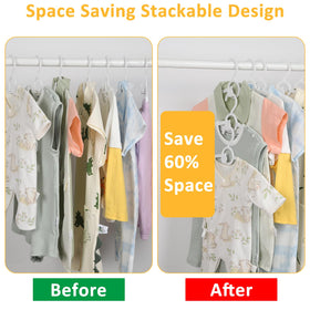 YeJieYJ space-saving closet hangers help maximize wardrobe space