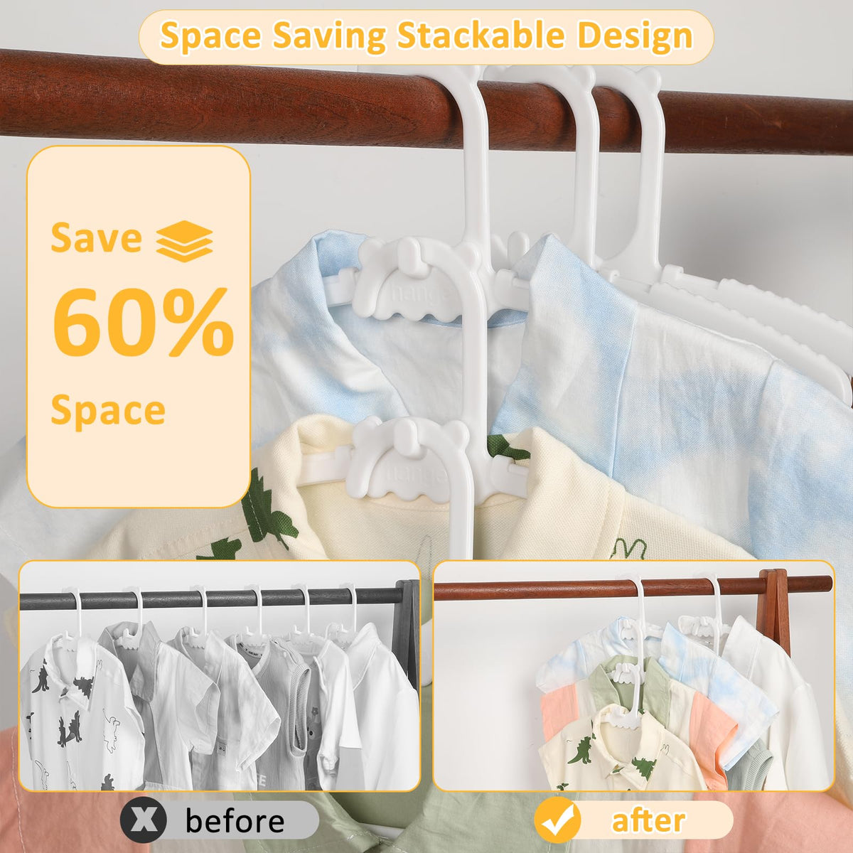YeJieYJ space-saving hanging design for organized closets