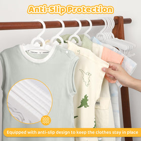 YeJieYJ stackable hangers maximize closet space and organization.