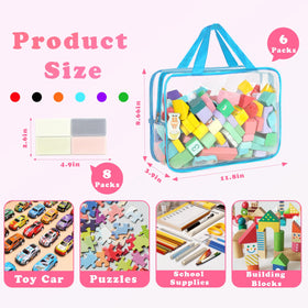 YELIENM large transparent PVC organizer showing clear contents at a glance