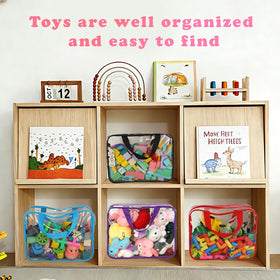 YELIENM reusable PVC bags for toys and school supplies during travel