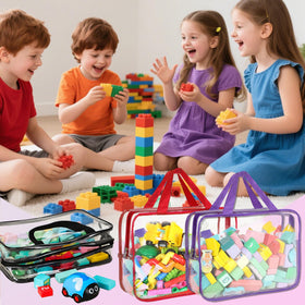 YELIENM flat, stackable toy bags saving space when empty