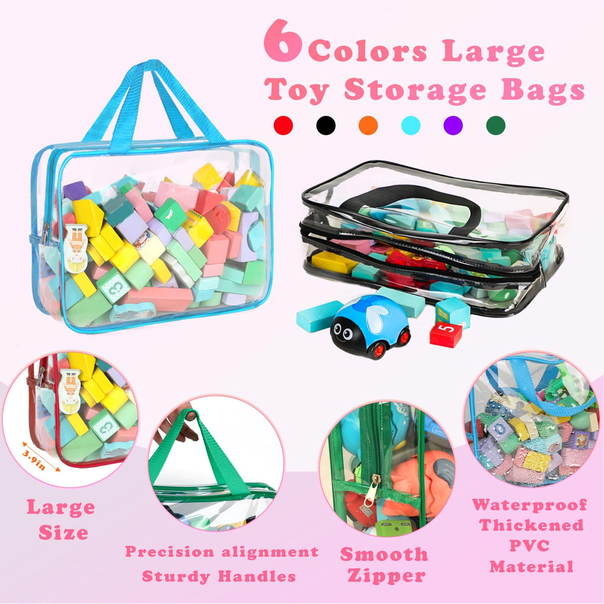 YELIENM travel organizer bags with zipper for secure on-the-go use