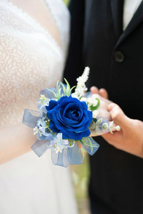 Yelinart boutonniere dimensions 4.0W x 6.5H for balance.