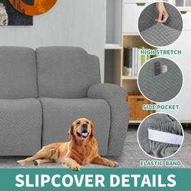 YEMYHOM jacquard recliner slipcover feels breathable and comfortable.