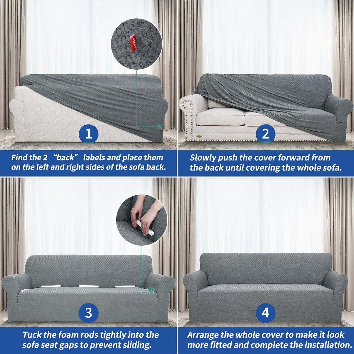 YEMYHOM pet proof couch protector helps reduce mess from pets