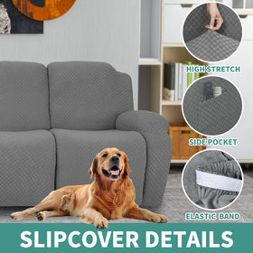 YEMYHOM recliner cover features anti-slip band to stay in place.