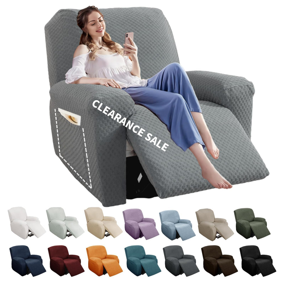 YEMYHOM recliner slipcover with pocket adds stylish protection and storage.