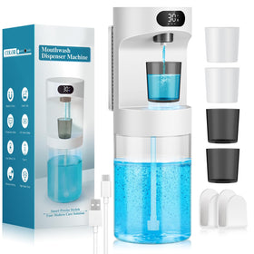 YenLove automatic mouthwash dispenser front view enables touchless dosing for a cleaner routine.