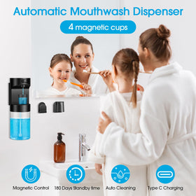 YenLove dispensing cups with magnetic holders for tidy family use.