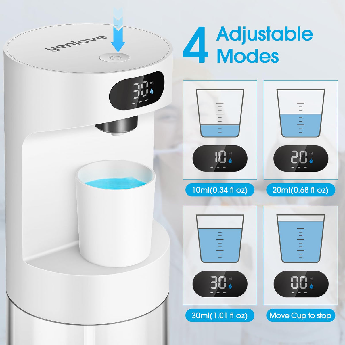 YenLove four magnetic cups arrangement helps families share without cross-contamination.