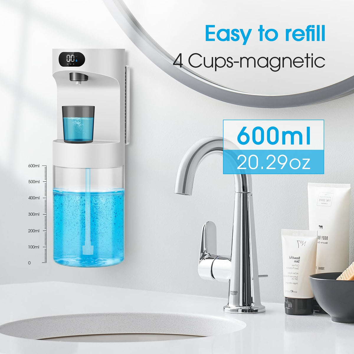 YenLove wall-mount installation demonstrates secure setup in humid bathrooms.