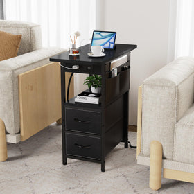 Yenlure adjustable-feet end table stays level on uneven floors